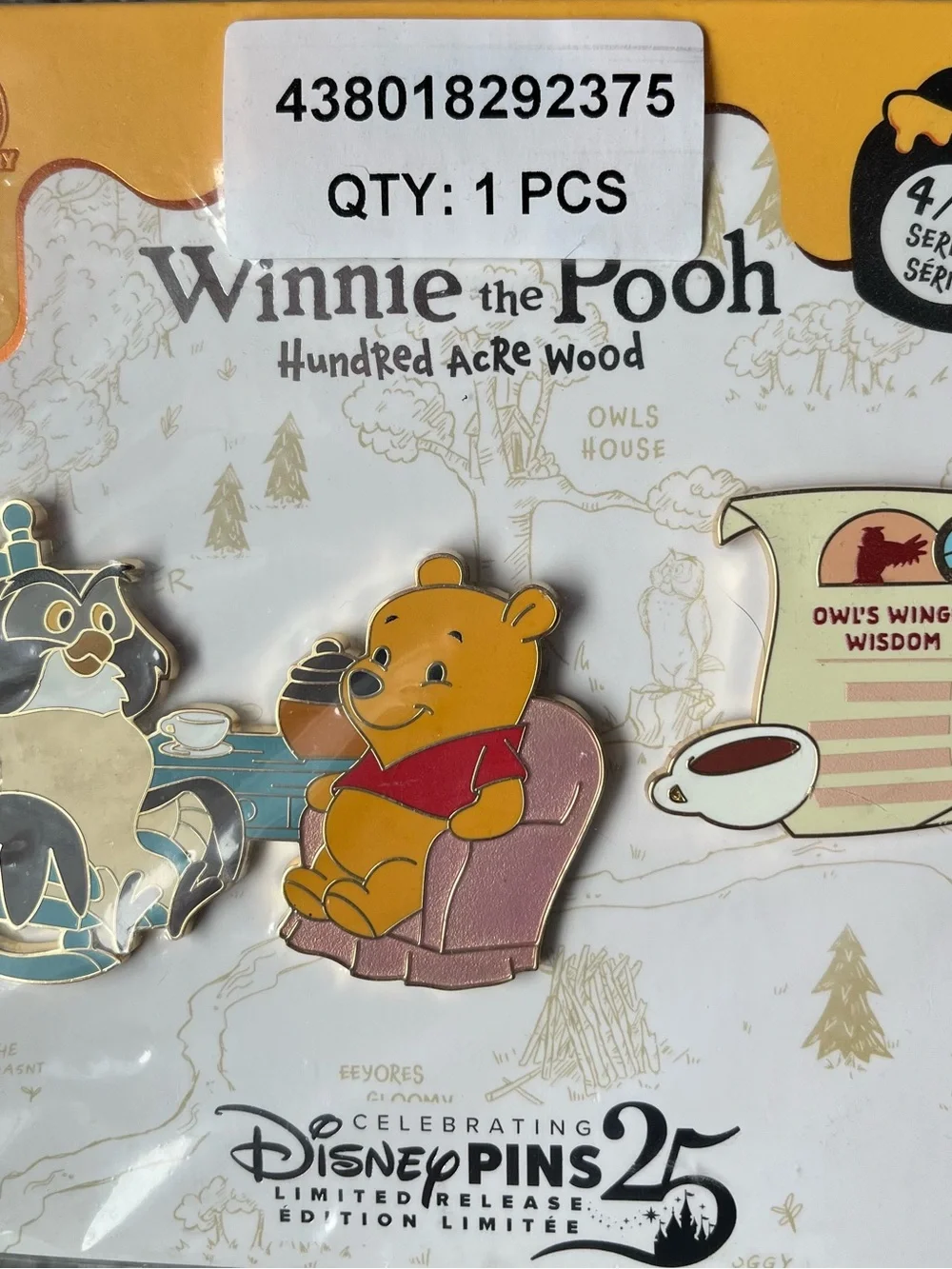 Disney Winnie the Pooh 2025 Hundred Acres Wood Wood pin series, 4/12